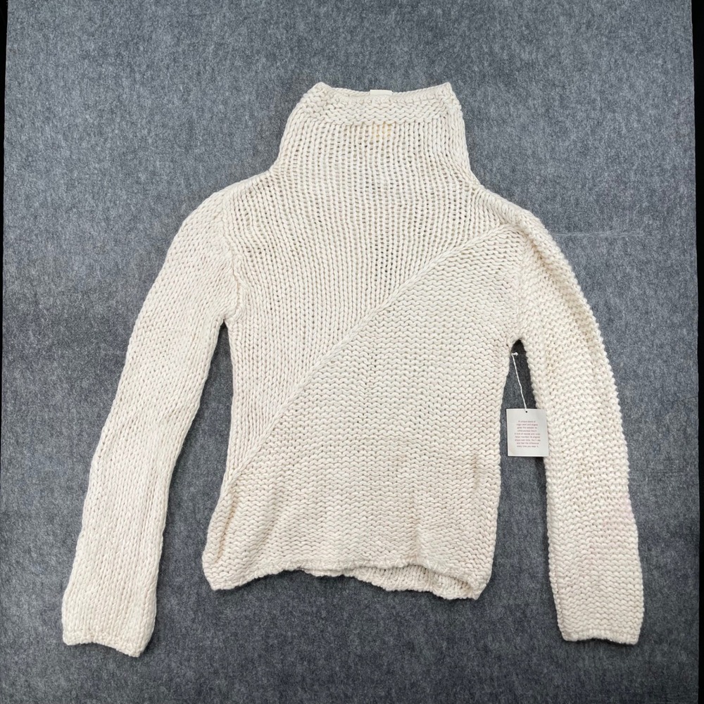 Banana Republic Sweater Womens Large Virgin Wool Angora Blend Chunky Knit New